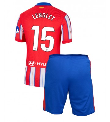 Atletico Madrid Clement Lenglet #15 Hemmakläder Barn 2024-25 Kortärmad (+ Korta byxor)